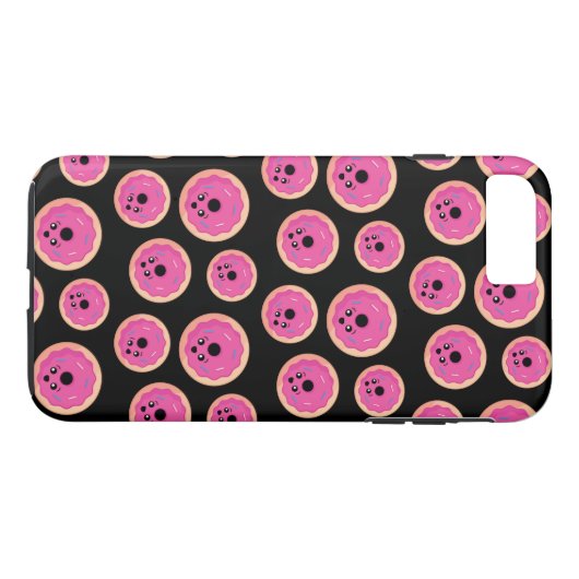 Donut Face Kawaii Food Art Case-Mate iPhone Case (Achterkant (Horizontaal))