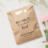 Donut Favor Treat Bag Bedankzakje (Gezegeld)