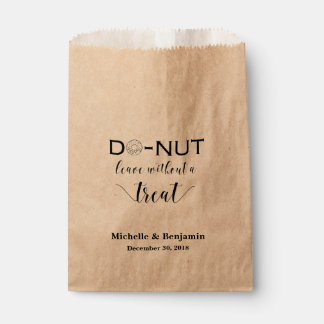 Donut Favor Treat Bag Bedankzakje