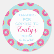 Donut Feest Bedankt Stickers