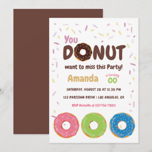 Donut Feest Uitnodiging