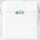 Donut First Birthday Sticker (Tas)