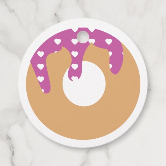 Donut First Frosting Birthday Bedankjes Labels (Achterkant)