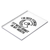 Donut Fitness Funny Notitieboek (Linkerzijde)
