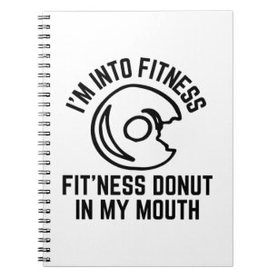 Donut Fitness Funny Notitieboek