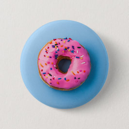Donut foto blauw en roze modern design Button