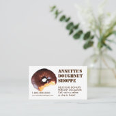 Donut Foto Doughnut Shop Visitekaartjes (Staand voorkant)