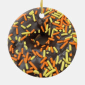 Donut Foto Keramisch Ornament (Achterkant)