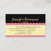 Donut Foto Smakelijk Roze Bruin Visitekaartje (Achterkant)