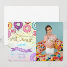 Donut Foto Uitnodiging