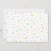 Donut Foto van Birthday Uitnodiging Twee zoete Par (Achterkant)