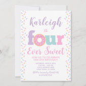 Donut FourEver Sweet Kaart (Voorkant)