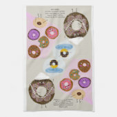 Donut Friends Kitchen Tea Towel Theedoek (Verticaal)