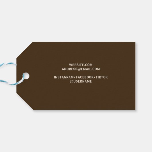 Donut Frosting Sprinkles Baker Bakery Cadeaulabel (Achterkant Horizontaal)