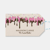 Donut Frosting Sprinkles Baker Bakery Cadeaulabel (Voorkant (Horizontaal))