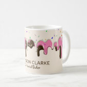 Donut Frosting Sprinkles Baker Bakery Koffiemok (Voorkant rechts)