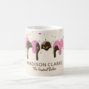 Donut Frosting Sprinkles Baker Bakery Koffiemok