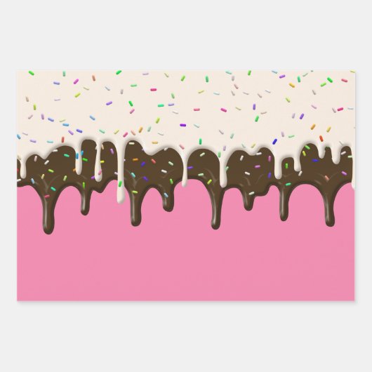 Donut Froting Sprinkles Inpakpapier Vel (Voorkant 2)