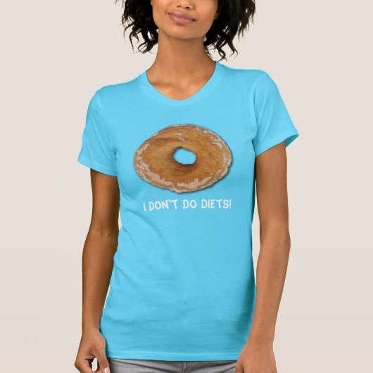 DONUT FUN food humor T-Shirt, T-shirt (Voorkant)