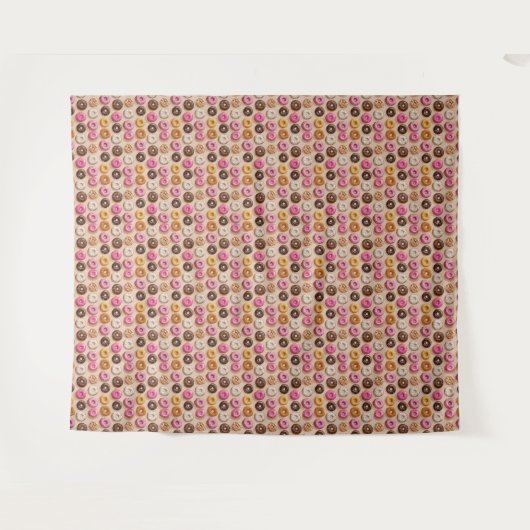 Donut Fun Tapestry Wandkleed (Voorkant (horizontaal))