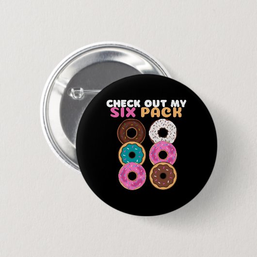 Donut Funny Ronde Button 5,7 Cm (Voorkant /achterkant)