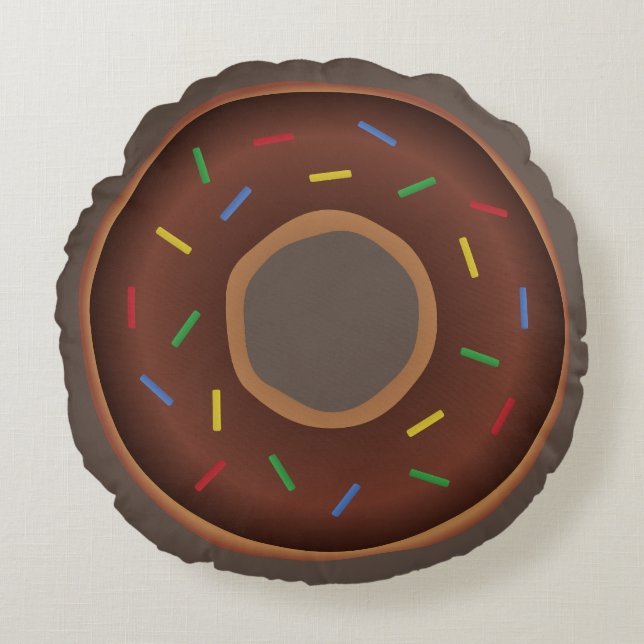 DONUT FUNNY ROUND PILLOW ROND KUSSEN (Voorkant)