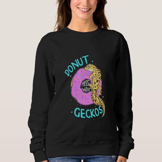 Donut geckos Leopard Gecko Lizard reptielenhouder Trui (Voorkant)