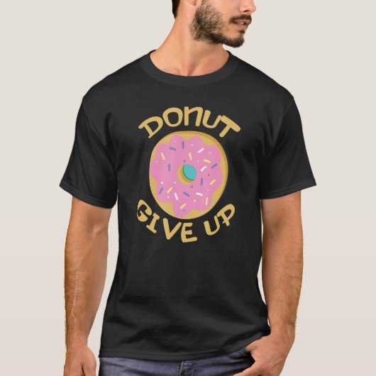 Donut Geef Funny Doughnut Workout Inspirerend op T-shirt (Voorkant)