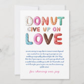 DONUT Geef Op Nergens Liefde Wijziging Van Datum P Kaart (Voorkant)