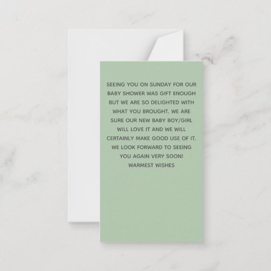 DONUT geeft op bij verandering van liefdesaanbod o Notitiekaartje (Achterkant)