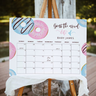Donut gender laat de agenda voor de vervaldatum zi poster