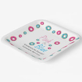 Donut Gender onthulling Papieren Bordje (Gebogen)