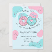 Donut Gender Reopenbaart Uitnodiging (Voorkant)