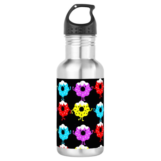 Donut geschenken en decor waterfles  (Voorkant)