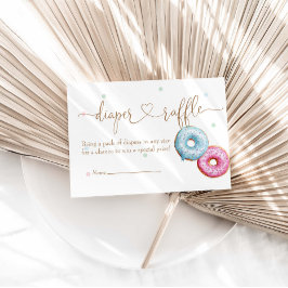 Donut Geslacht Onthullen Partij Luier Raffle Informatiekaartje
