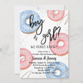 Donut Geslacht onthullen, we donut weten het, roze Kaart (Voorkant)