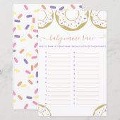 Donut, gesponnen met liefdesnaam Baby, Race Game (Voorkant / Achterkant)