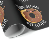 Donut Get Mad Get Leaven Grappige Donut Pun Dark B Cadeaupapier (Rol Hoek)