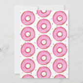 Donut Girl's eerste verjaardagsfeestje Kaart (Achterkant)