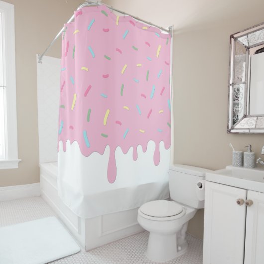 Donut Glaze, Icing, Frosting, Sprinkles, Dessert Douchegordijn (In situ)