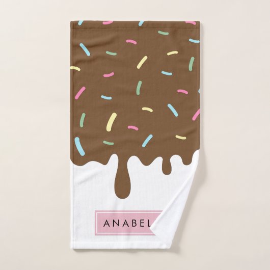 Donut glazuur, ijsvorming, berijpen, strooisel, Jo Bad Handdoek (Handdoek)