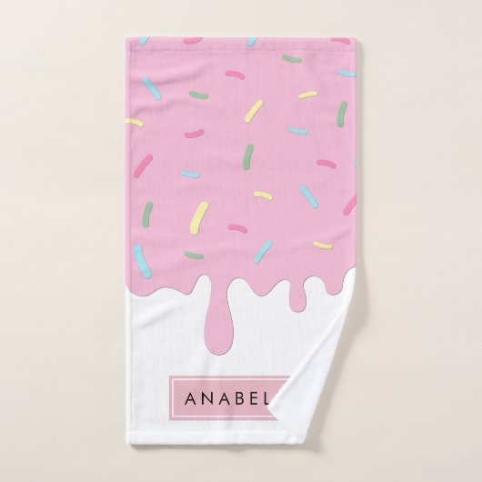 Donut glazuur, ijsvorming, berijpen, strooisel, Jo Bad Handdoek (Handdoek)