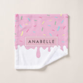 Donut glazuur, ijsvorming, berijpen, strooisel, Jo Bad Handdoek (Wasdoekje)