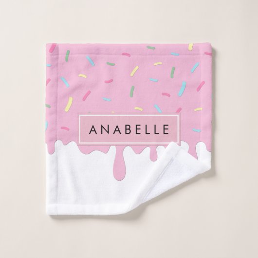 Donut glazuur, ijsvorming, berijpen, strooisel, Jo Bad Handdoek (Wasdoekje)