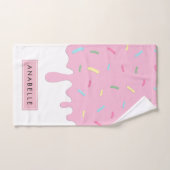 Donut glazuur, ijsvorming, berijpen, strooisel, Jo Bad Handdoek (Handdoek)