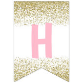Donut Gold Sprinkles Happy Birthday Banner (Tweede vlag)