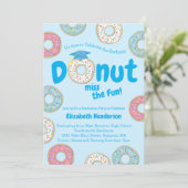 Donut Graduation Party Kaart (Staand voorkant)