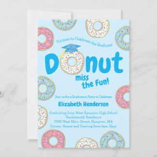 Donut Graduation Party Kaart