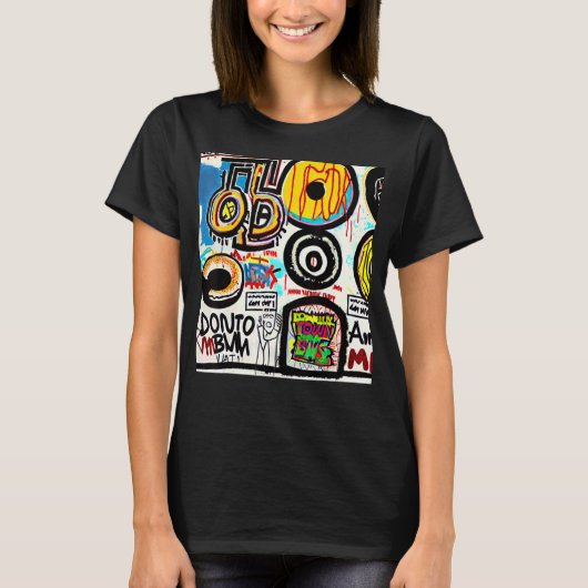 Donut Graffiti Pop Costume Kinder Mannen T-shirt (Voorkant)