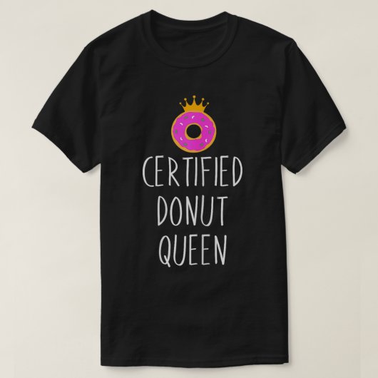 Donut Graphic Gecertificeerd Donut Food Lover T-shirt (Design voorkant)